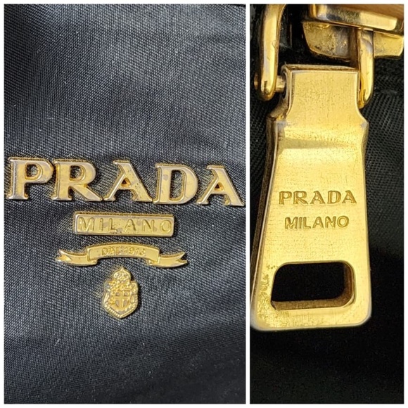 Authentic Prada Nylon Leather Tote Bag Black - Picture 10 of 12